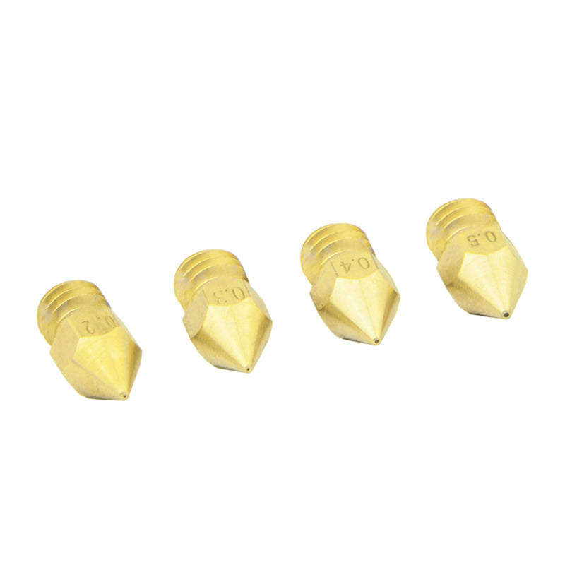 Nozzle Kit 5PCS MK8 Brass Nozzles - 3D Printer Accessories Shop