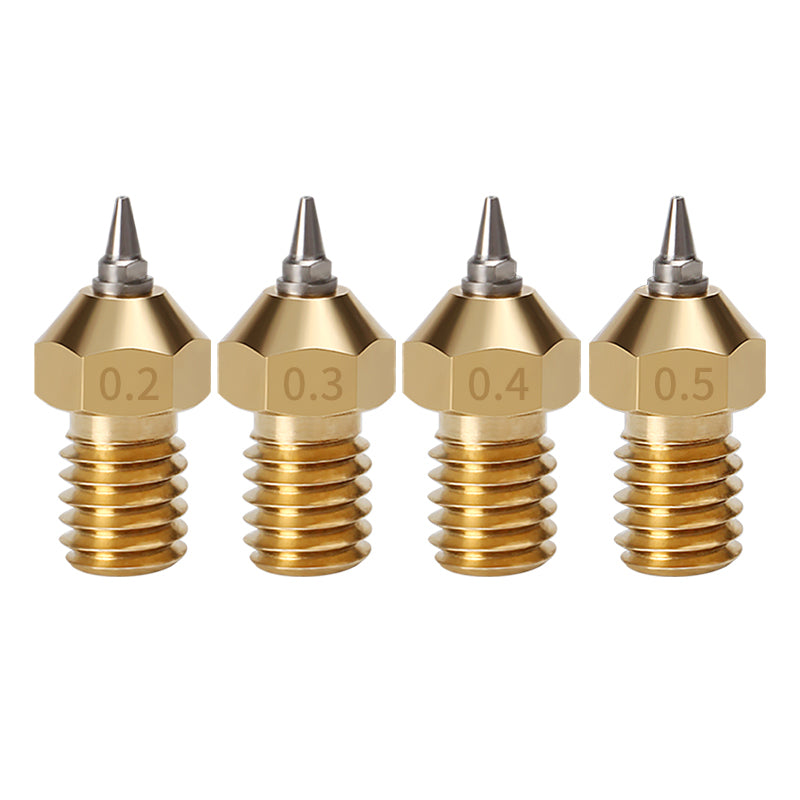 E3D V5 V6 Brass Nozzle with Removable Stainless Steel Tips - 3D Printer Accessories Shop