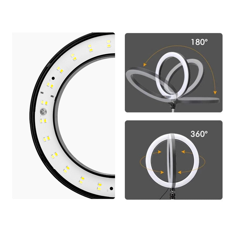 10 inch RGB LED Ring Light with Holder for Beagle Camera - 3D Printer Accessories Shop