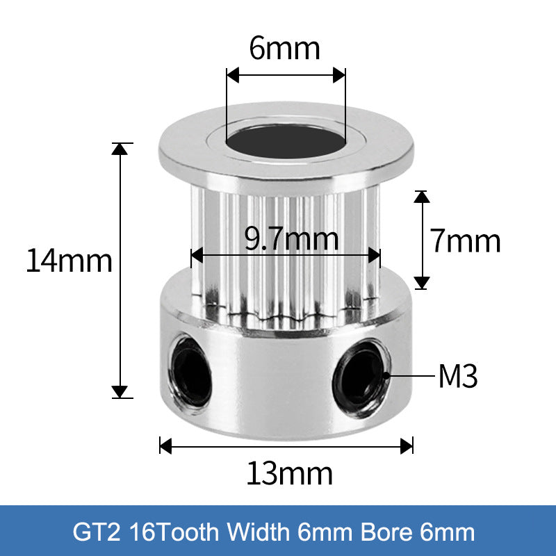 GT2 Timing Pulley 16 20 30 60 80 Tooth Synchronous Wheels Gear Bore 5mm 6mm 8mm - 3D Printer Accessories Shop