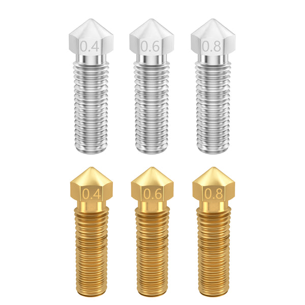 Upgrade E3D Volcano Nozzle Brass / Plated Copper Nozzle - 3D Printer Accessories Shop