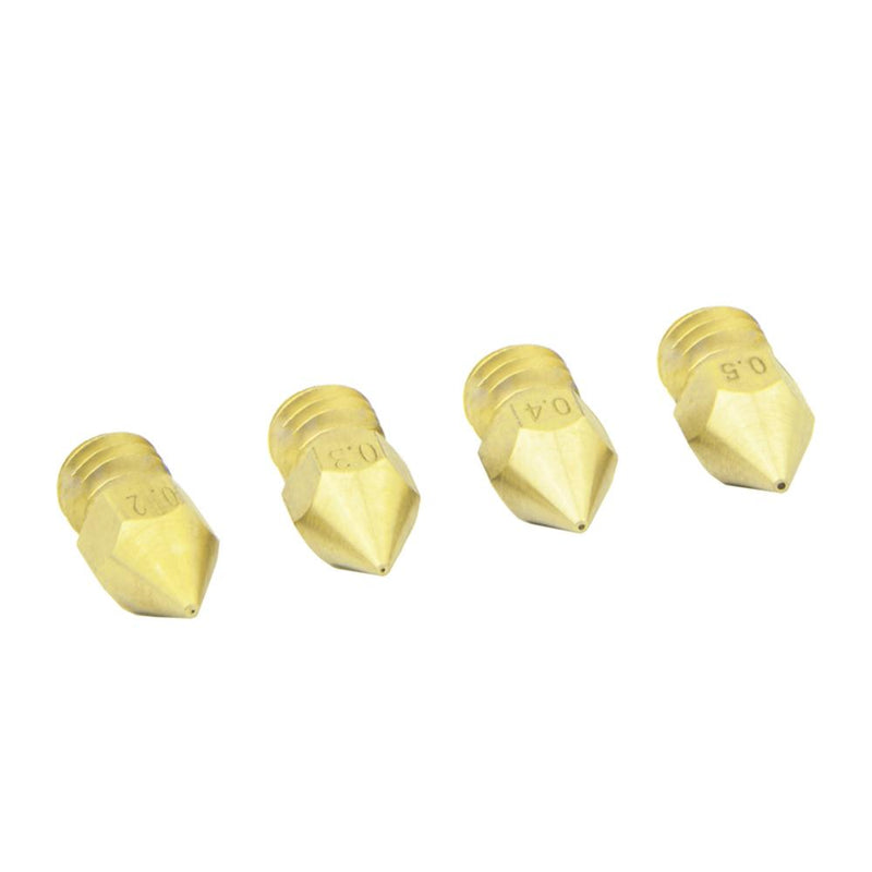 Nozzle Kit 2PCS MK8 Brass Nozzles - 3D Printer Accessories Shop