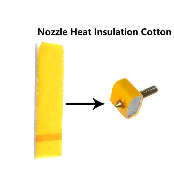 5PCS 3mm Thick Heating Block Cotton Hotend Nozzle Heat Insulation Cotton - 3D Printer Accessories Shop