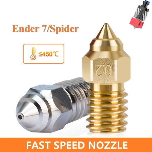 High Speed Nozzles for Ender 7 Spider Ender 5 S1 for High-temp Hotend Nozzle - 3D Printer Accessories Shop
