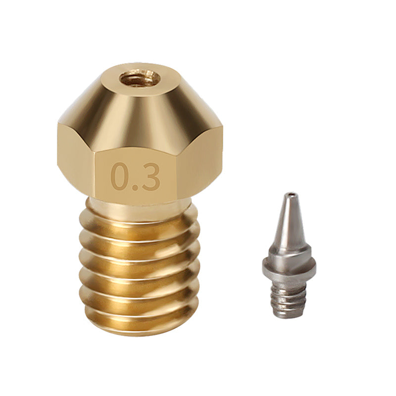 E3D V5 V6 Brass Nozzle with Removable Stainless Steel Tips - 3D Printer Accessories Shop
