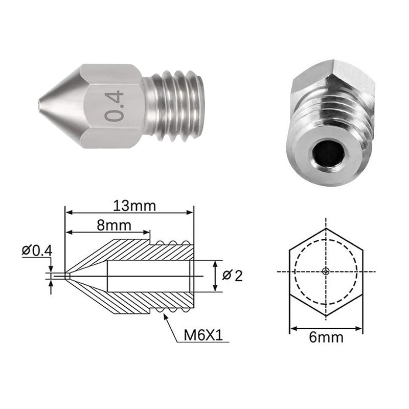 MK8 Nozzle for 3D Printer - 3D Printer Accessories Shop