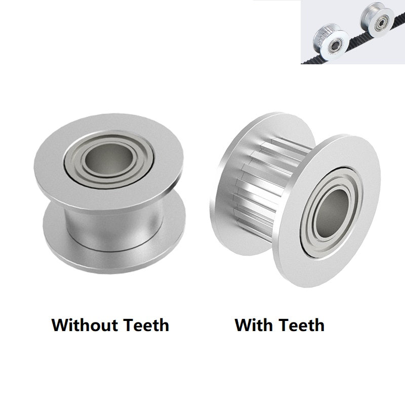 GT2 Idler Timing Pulley 16 Tooth 20 Teeth with 3mm or 5mm Bore with Bearings - 3D Printer Accessories Shop