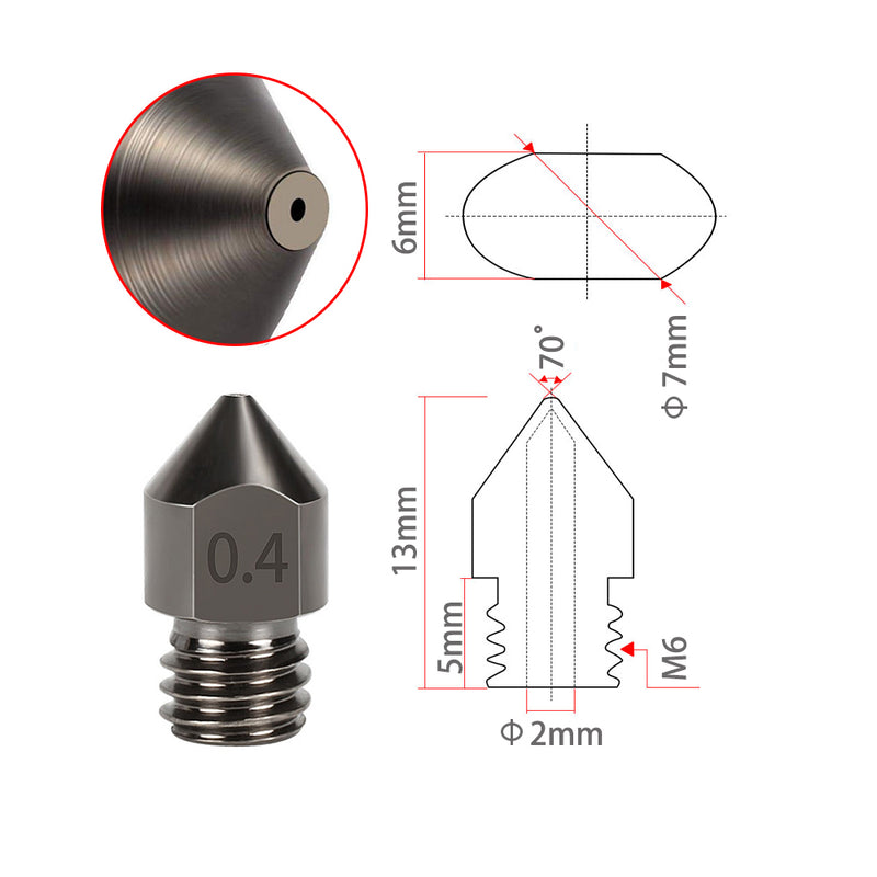 MK8 Nozzle for 3D Printer - 3D Printer Accessories Shop