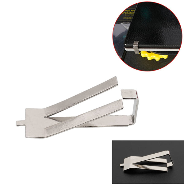 4PCS/Set Fixed Clamp Clip Spring Steel Tool For 3D Printer Heated Bed Glass Build Platform - 3D Printer Accessories Shop