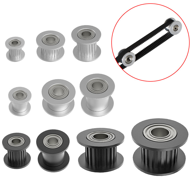 GT2 Idler Timing Pulley 16 Tooth 20 Teeth with 3mm or 5mm Bore with Bearings - 3D Printer Accessories Shop