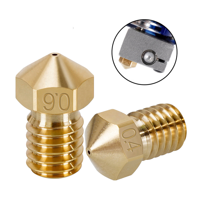 E3D V5 V6 Brass M6 Thread Nozzle - 3D Printer Accessories Shop