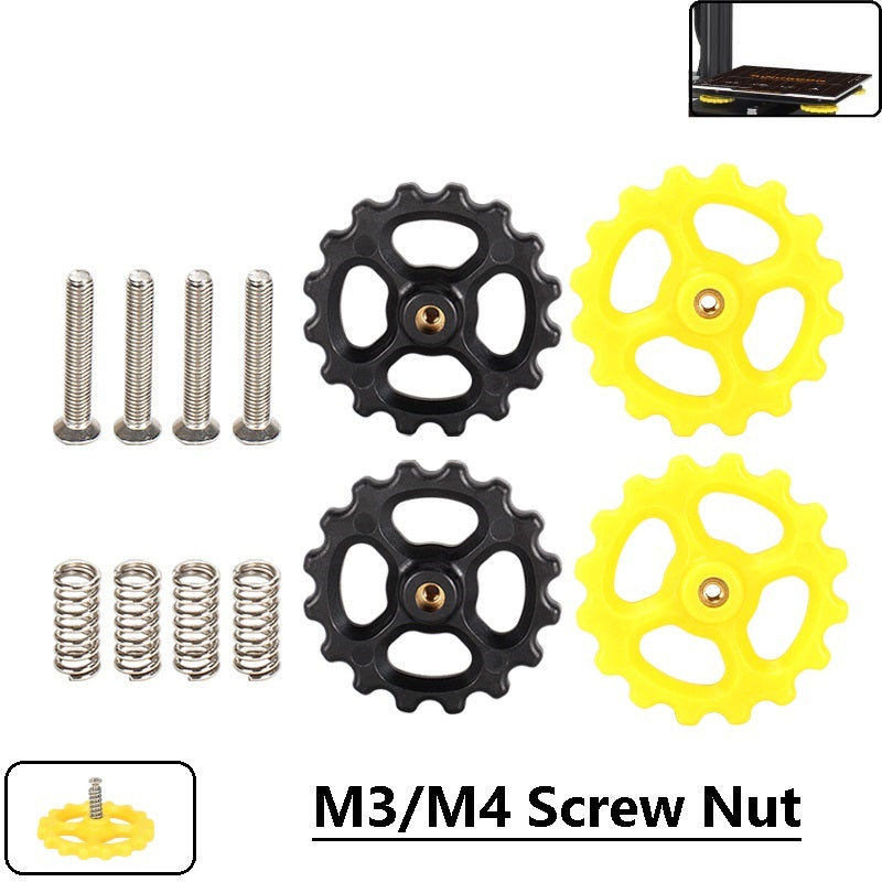 Leveling Kit Spring + Screw + Nut for Heated Bed Leveling - 3D Printer Accessories Shop