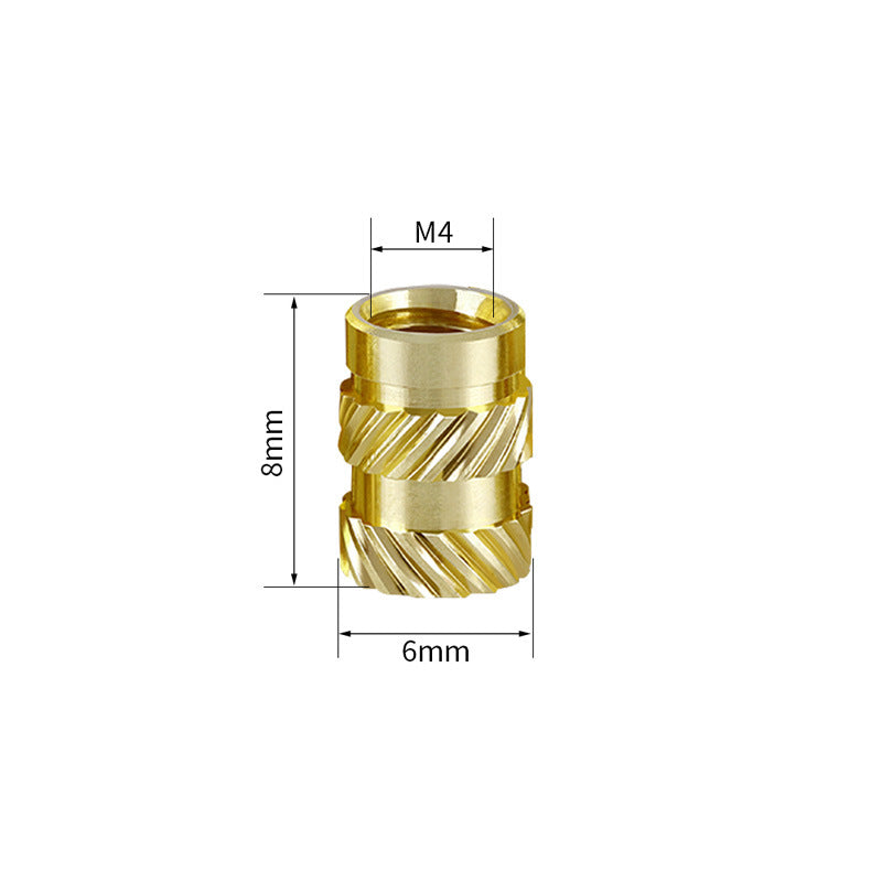 3D Prints Copper Heat Threaded Inserts / Set Inserts Embedment Nut M3/M4/M5  - Smith3D Malaysia